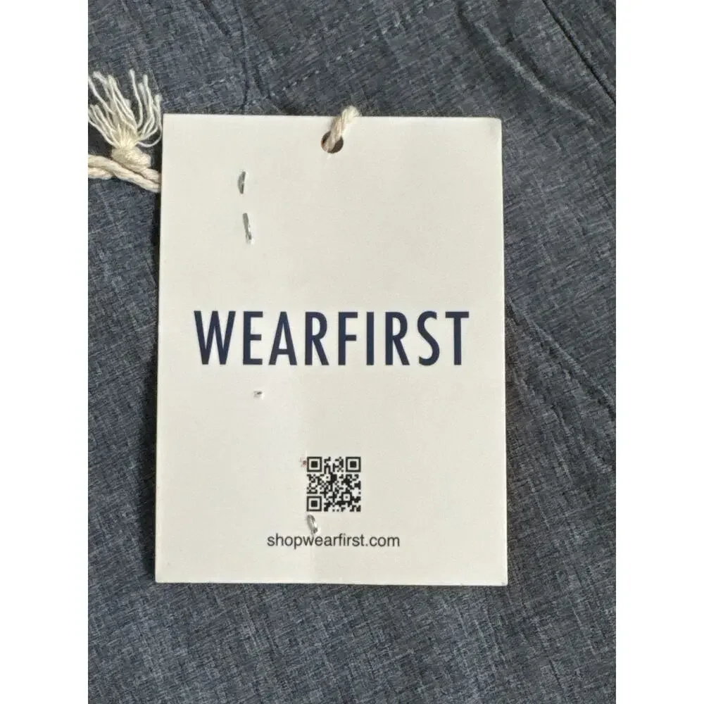 NWT Wearfirst Mens Cationic Cargo Shorts Navy Heather Size 30‎